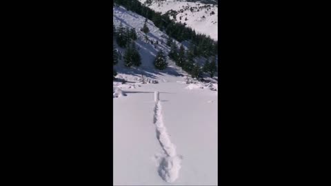 Snowball Rolling Downhill Forms a Giant Wheel