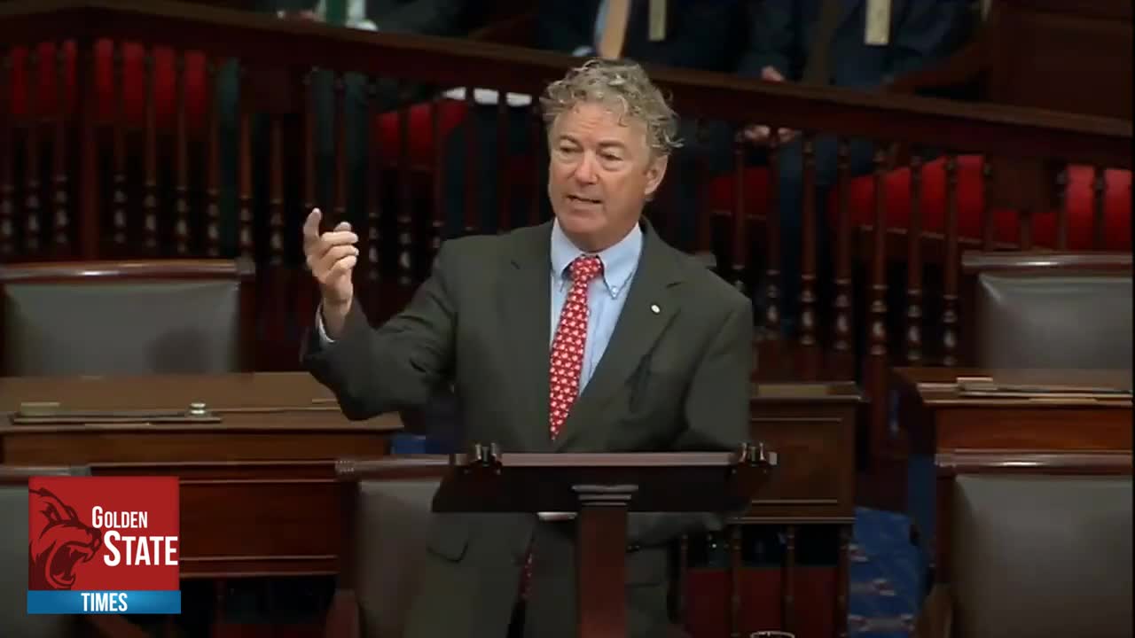 Senator Paul ERUPTS Over Reckless Spending!