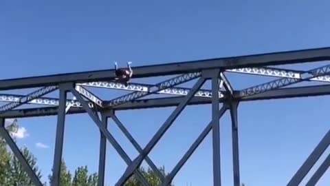 Guy Fearlessly Triple Flipped His Way Into The Water, Real Parkour Skills