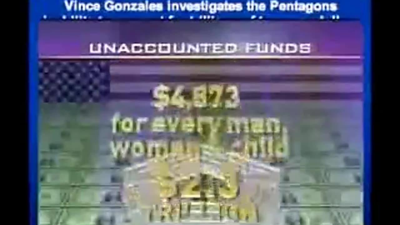 Rumsfeld reports Pentagon's missing 2.3 trillion dollars day before 9_11