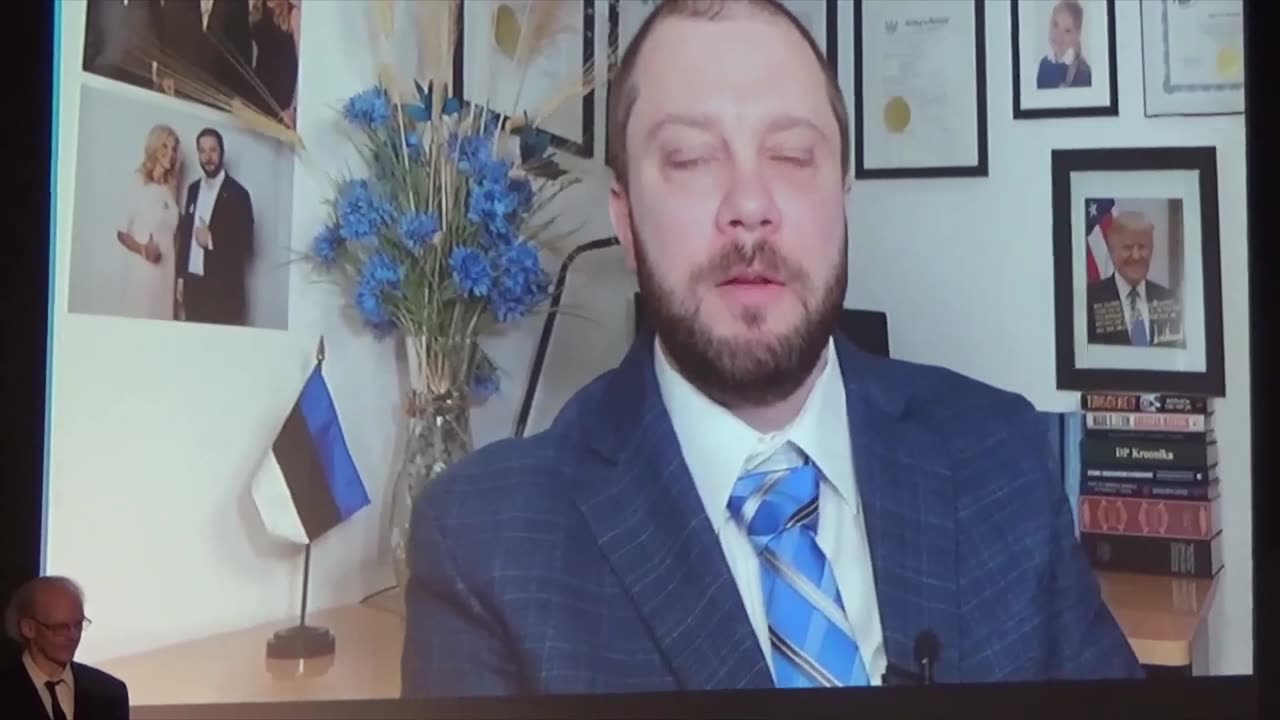 EKRE USA osakonna esimehe Mike Calamuse videotervitus kandidaatide kohtumisel