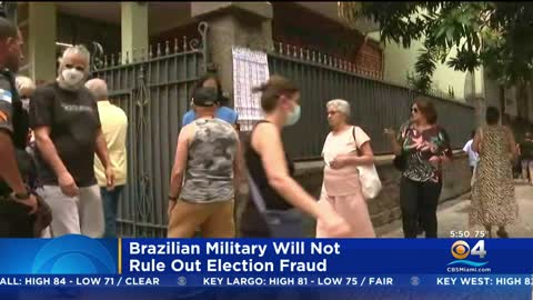 Brazilian Military Will Not Rule Out The Possibility Of Election Fraud