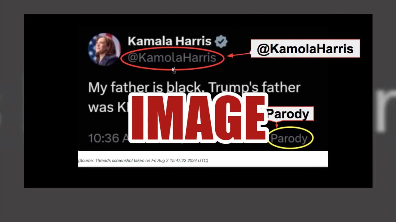 Fact Check: Kamala Harris Did NOT Tweet 'My Father Is Black. Trump's Father Was KKK'