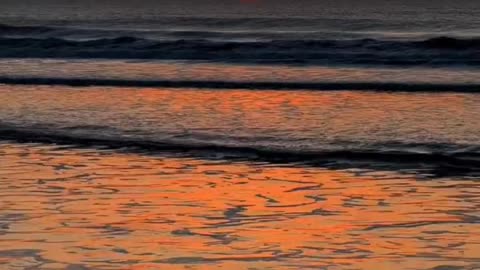 The river/and sun down shape is so beautifull