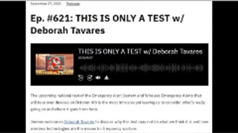 DEBORAH TAVARES- THIS IS ONLY A TEST