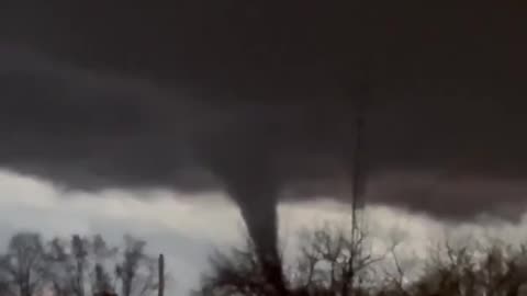 Tornado in Evansville, WI Feb 8, 2024