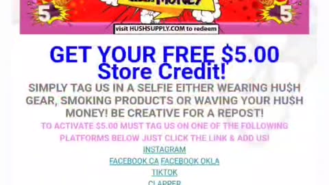 Here's $5 credit online