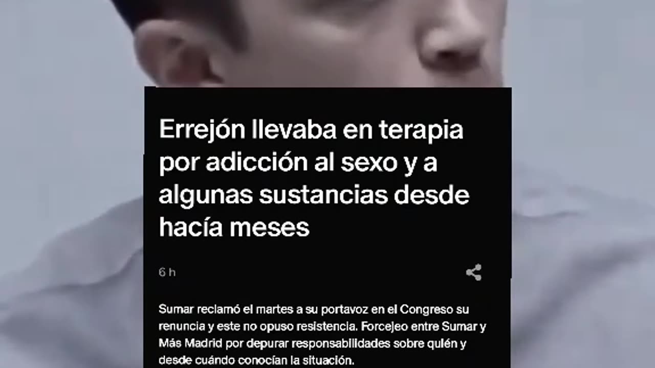 #Errejón llevaba en #terapia por #adicción al #sexo y a algunas #sustancias desde hacía meses