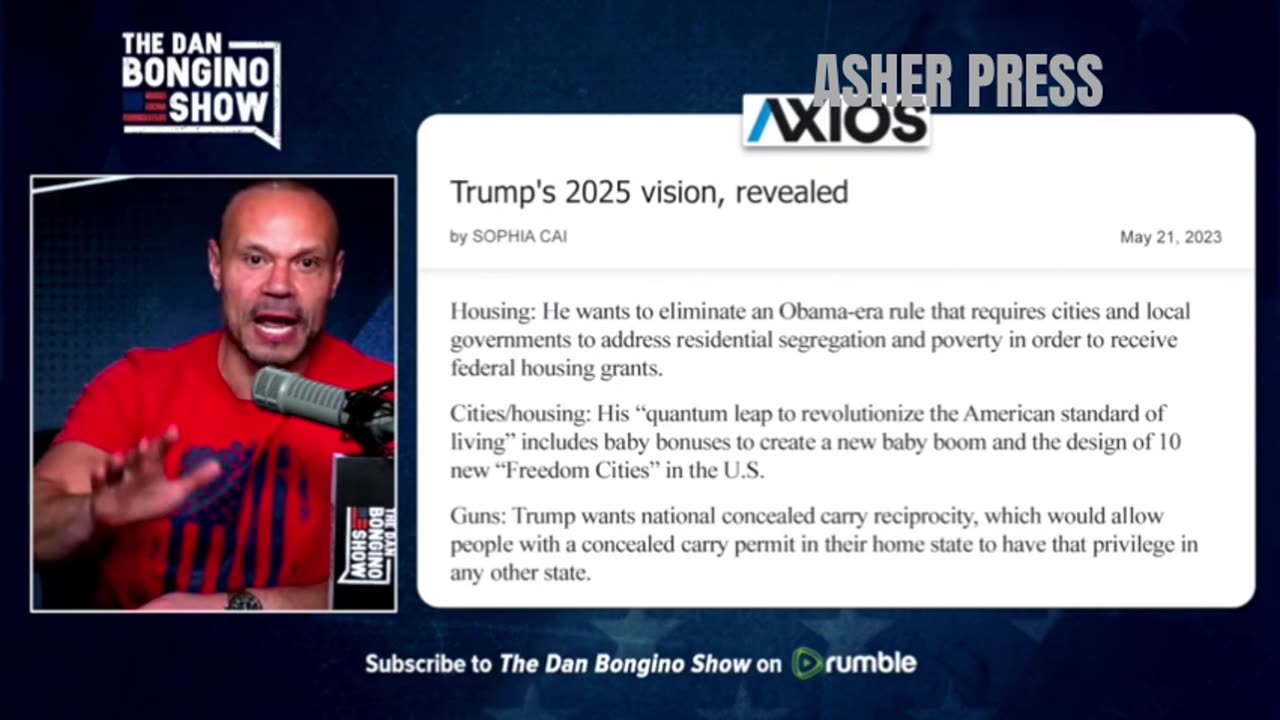 Dan Bongino - Trump's 2025 Agenda LEAKS