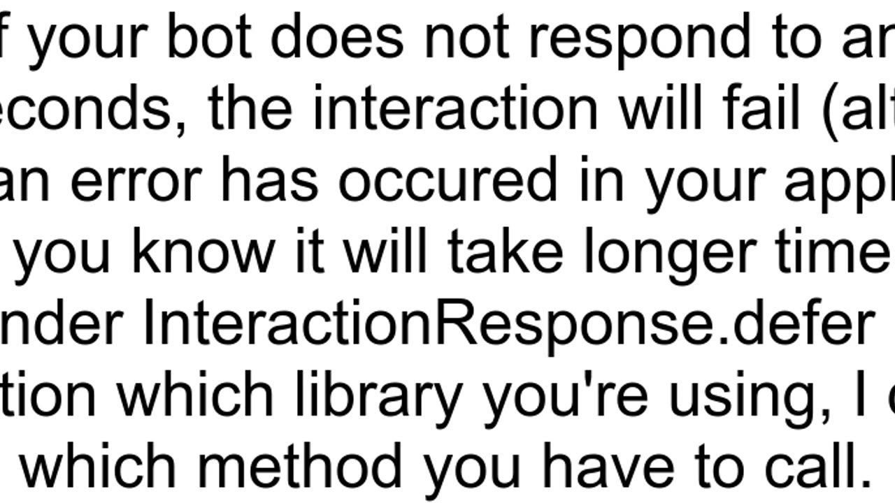 39The application did not respond39 error while making a slash command using discordpy