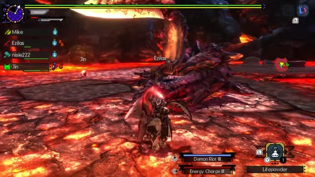 Monster Hunter Generations Ultimate Online Hellblade Glavenus Hunt (Recorded on 11/13/18)