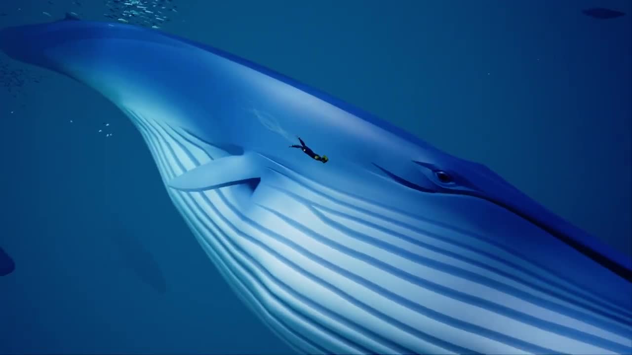 ABZU - Swimming with whales relaxing clip. My new favorite Indie game!