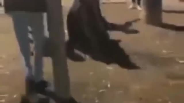 Islamists and black migrants beat up a defenseless old man