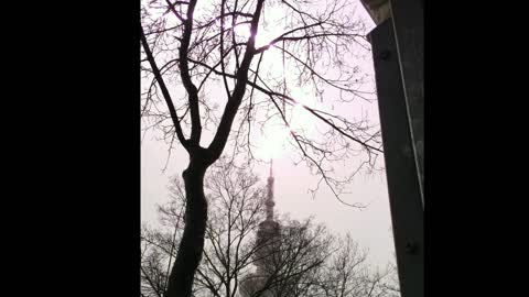 Massive Lightning Bolt Strikes TV Tower