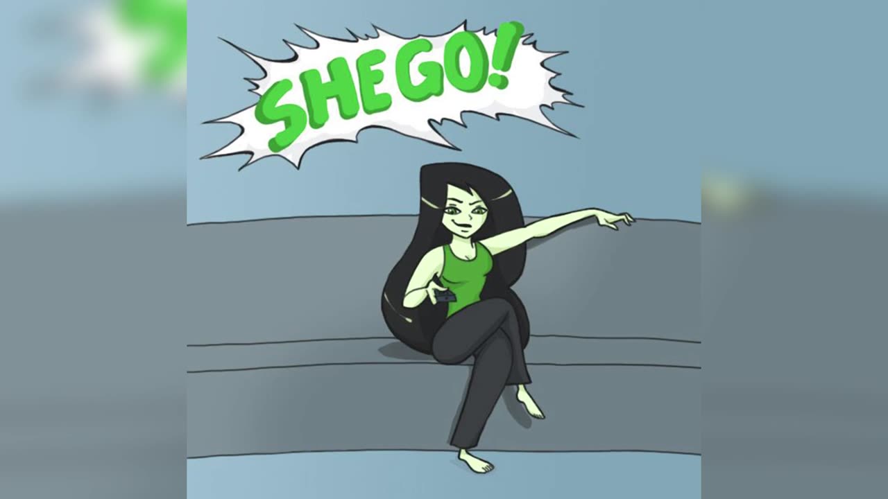 Drakken and Shego Fight for the TV Remote