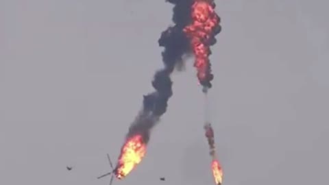 VIDEO Unexpected attack on a group of 20 Russian helicopters