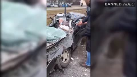 Luckiest man on earth survives being ran over by tank