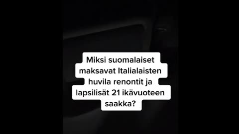 Miksi Suomalaiset maksavat Italialaisten huvila remontit ja lapsilisät 21 ikävuoteen saakka