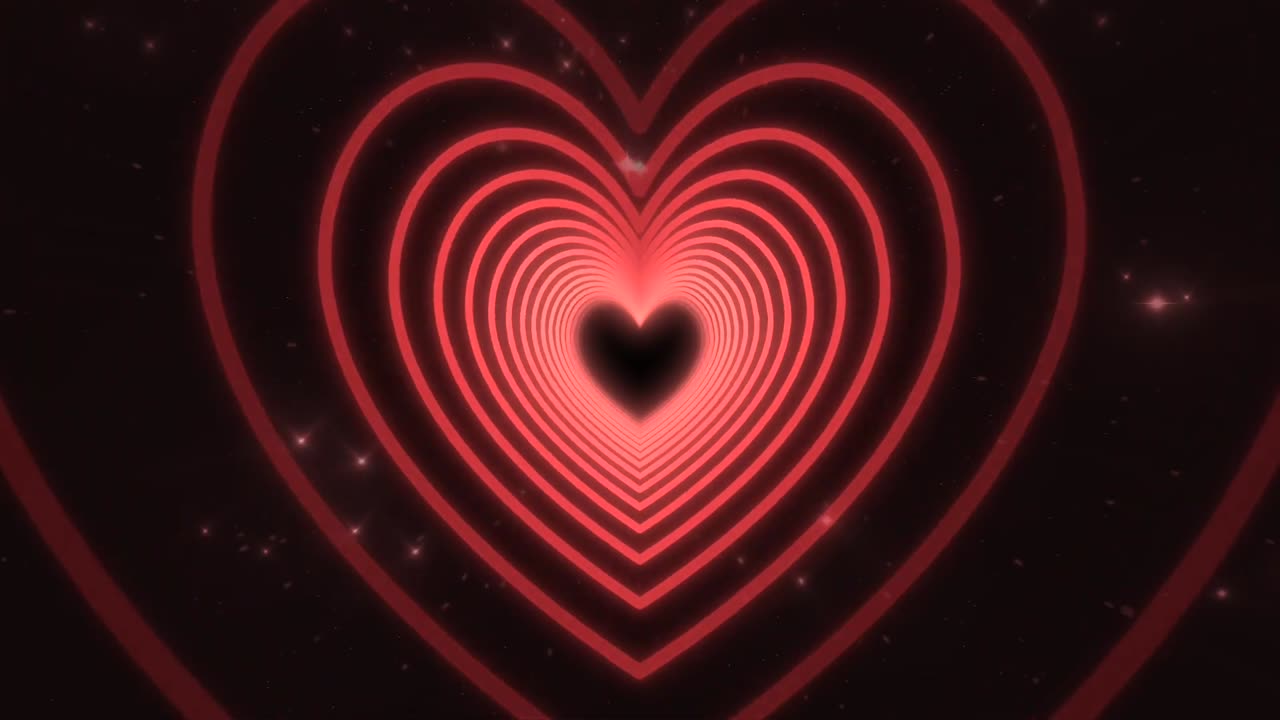 421. Heart Background❤️Red Heart Background Neon Heart