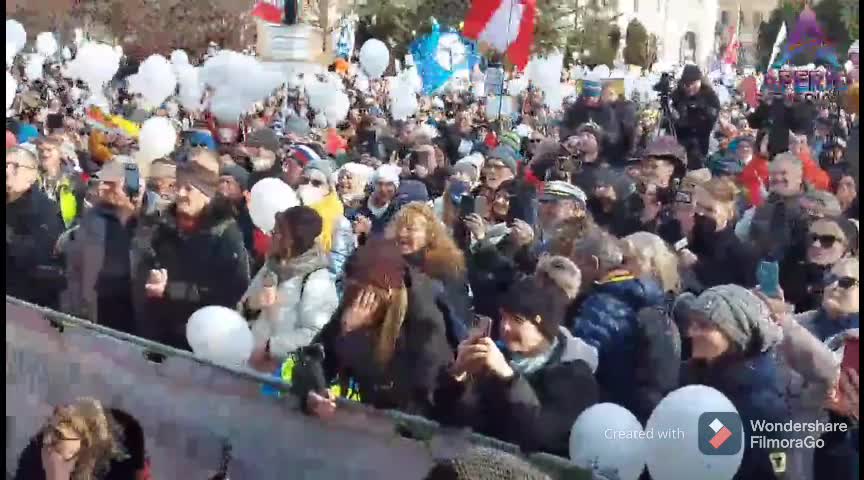Wiener Ärztedemo mit Dr. Hubmer-Mogg, Roland Düringer, Madeleine Petrovic & Sänger Taylor