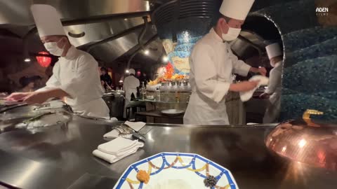 High-end lunch - the best teppanyaki in Tokyo