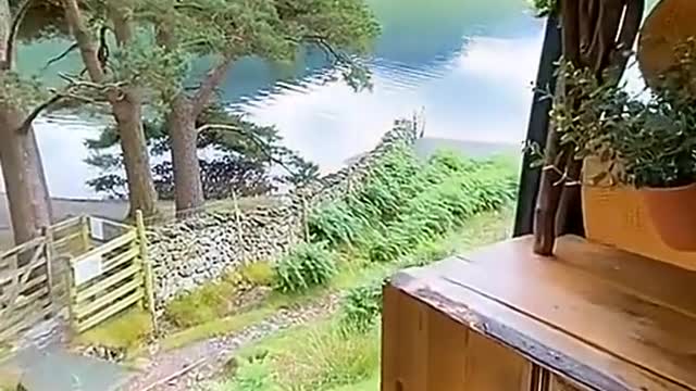 At the same time in the lake District scenery