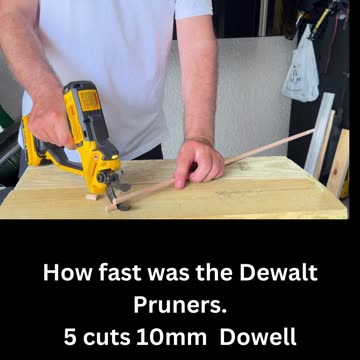 How Fast are the Dewalt Pruners. DCPR320 #dewalt #pruners #short