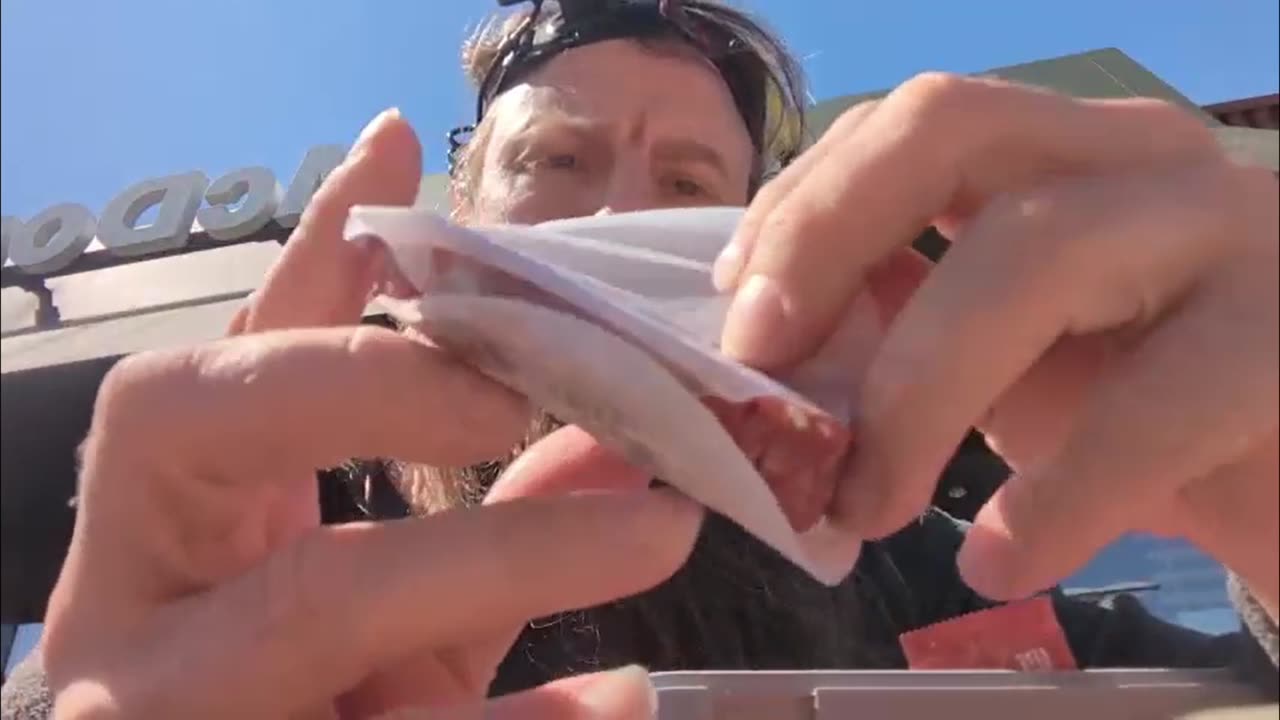 2023-04-05 (3) - Il mange un 'Mac Rue' à MacDonald - Twitch Triskelina (extrait)