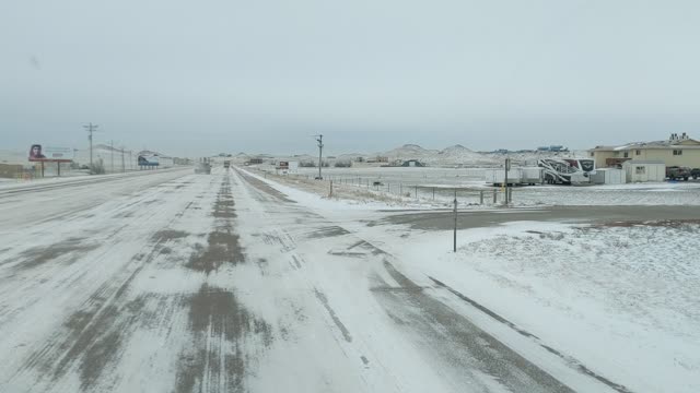 Slick spots ahead.