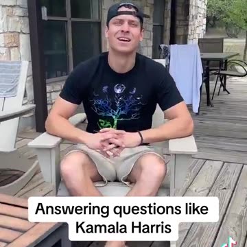 This guy answering questions like Kamala is hilarious