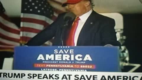Watching Donald Trump Rally in Pennsylvania