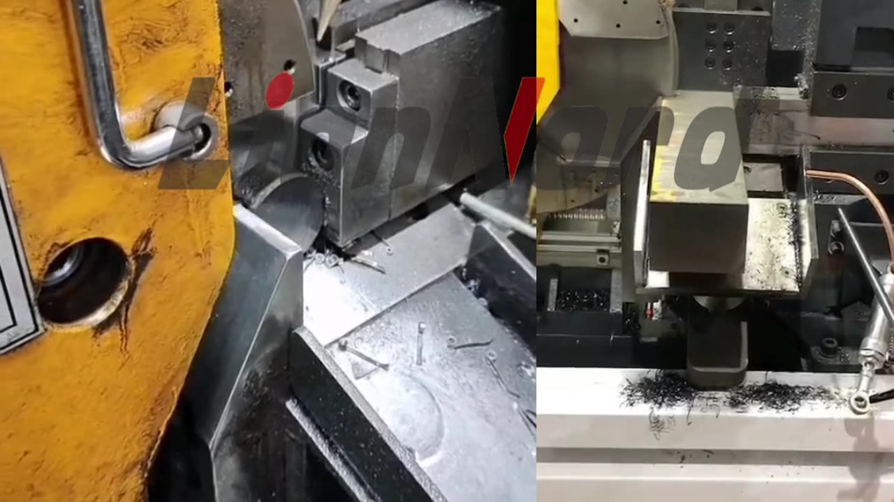 Precision Cuts: CNC Saw for Stainless Steel Bars! #bandsawmachine