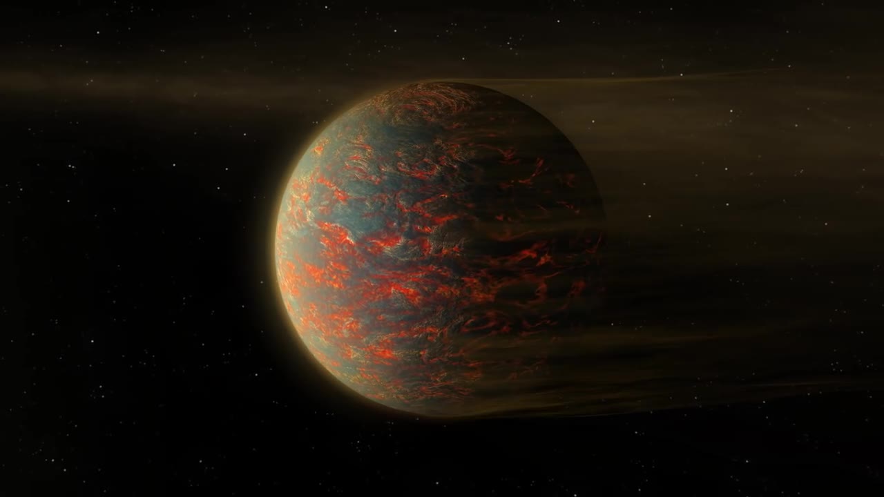 Artist's impression of 55 Cancri e "two-faced" planet