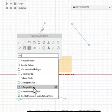 Fusion360: 3 Point Tangent #3dprinting