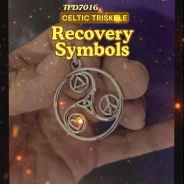 Celtic Triskele Peace & Recovery Silver Pendant
