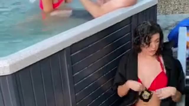 Hottub cheaters try NOT to get CAUGHT!