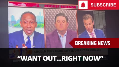 Stephen A Smith Has Bombshell Report On Kevin Durant, Rockets