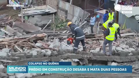 Prédio em construção desaba e mata duas pessoas