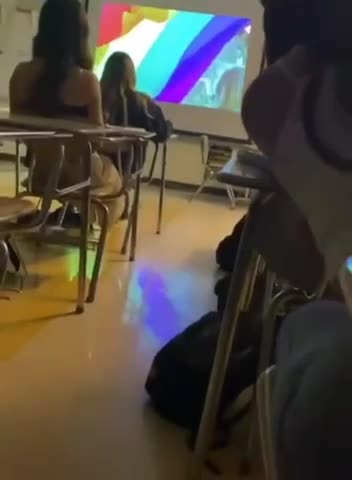 This video was played to their kids in math class
