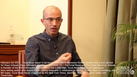 Yuval Noah Harari | "We Are Also Gaining to Change Our Bodies and to Change Our Minds. Religion Is When You Have Some Story and Force People to Believe In It." - Yuval Noah Harari (Lead Advisor for Klaus Schwab, Praised by Obama"