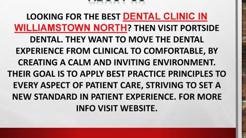 Best Dental Clinic in Williamstown North