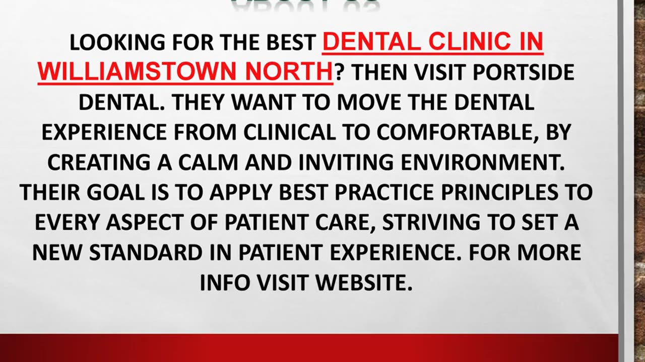 Best Dental Clinic in Williamstown North