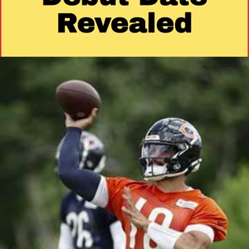 Caleb Williams Debut Date Revealed