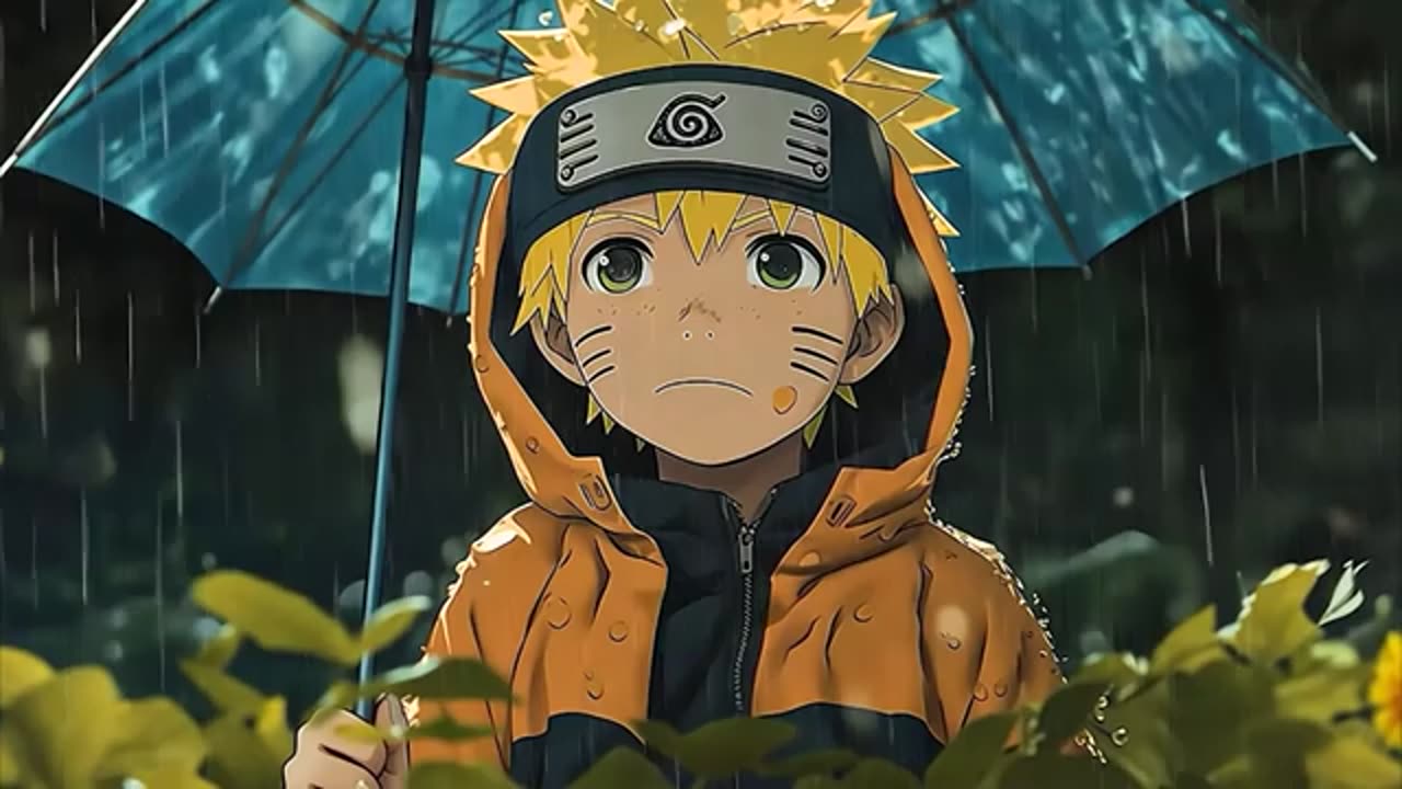 Naruto Rainy Day ☯ Lofi Hip Hop & Japanese Type Beat for Relax, Study, Work