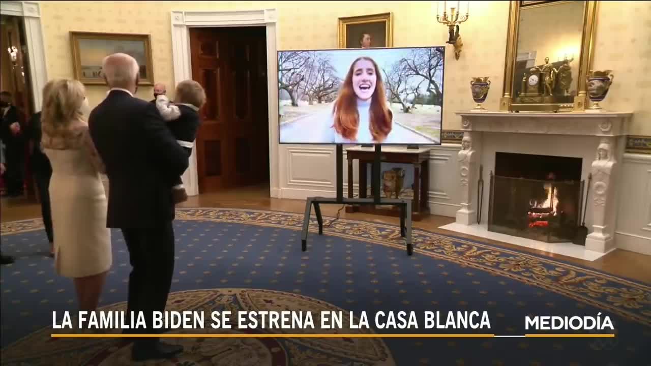 El presidente Biden celebra su nuevo cargo bailando con su nieto 'Beau' _ Noticias Telemundo