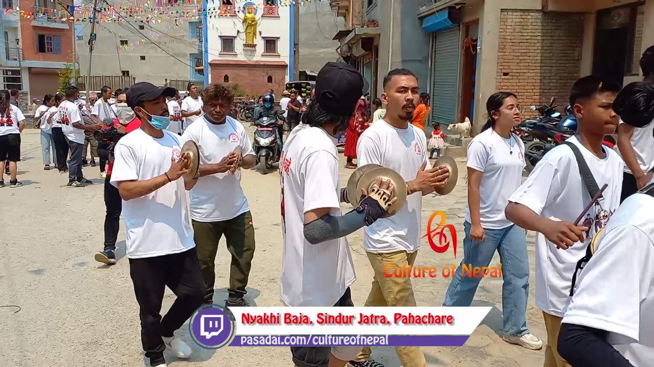 Nyakhi Baja, Sindur Jatra, Pahachare, Dharmasthali, Tokha, Kathmandu, 2080