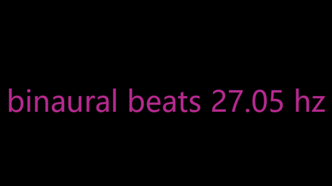 binaural beats 27.05 hz