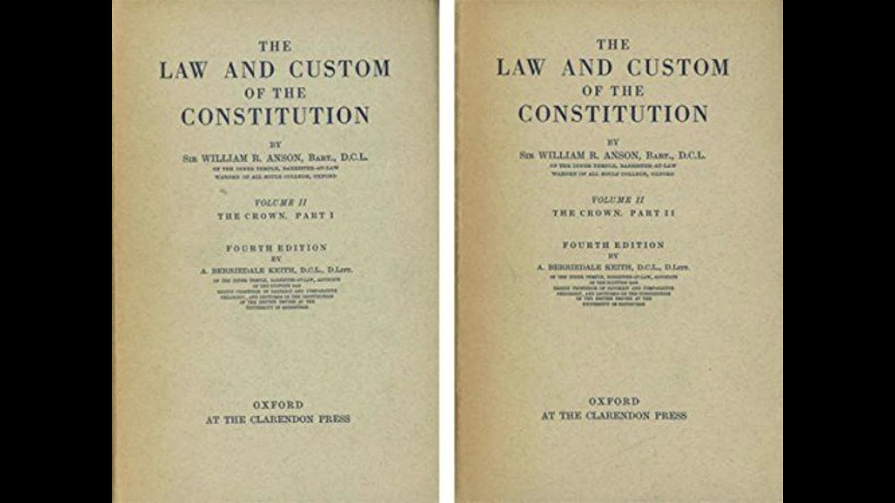 The Law and Custom of the Constitution