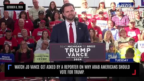 JD Vance Gets Pressed On Why Arab Americans Should Vote For Trump