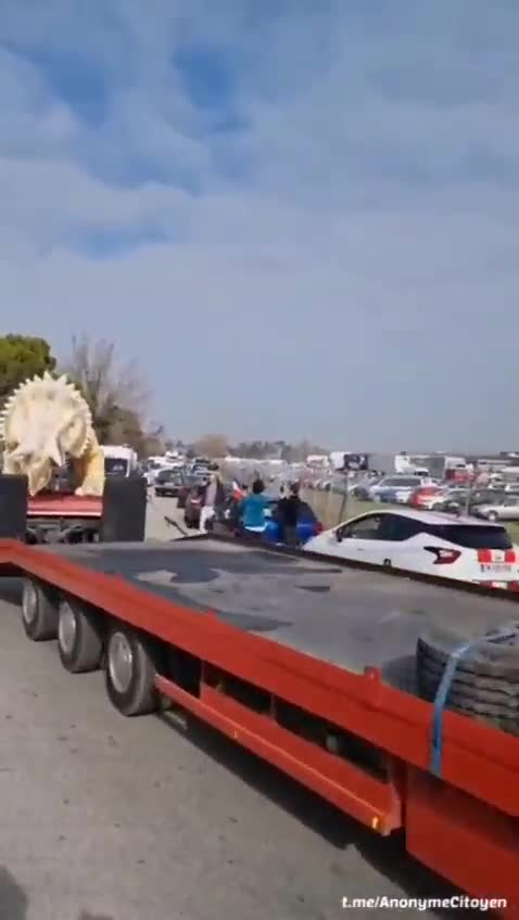 Truckers & Triceratops STOMPING their way to FREEDOM